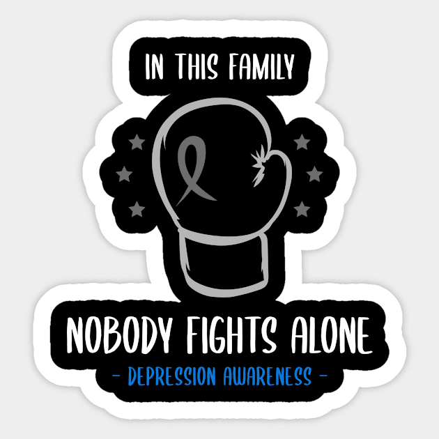 Depression Awareness Sticker by Advocacy Tees